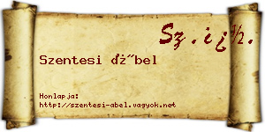 Szentesi Ábel névjegykártya