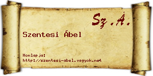 Szentesi Ábel névjegykártya